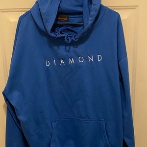 Diamond Supply Co. OG Script Royal Embroidery Logo Pullover Hoodie 2XL RMHD-53